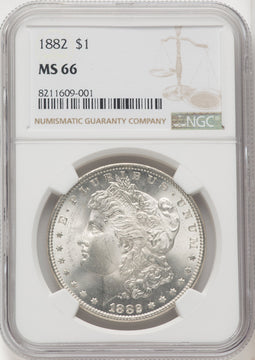 1882 Morgan Dollar NGC MS66 (506570012)