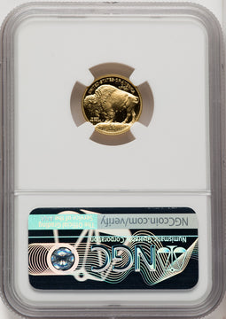 2008-W $5 Tenth-Ounce Gold Buffalo .9999 Fine Gold Mike Castle NGC PF70