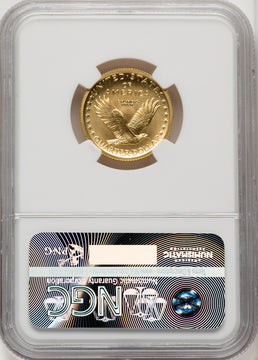 2016-W 25C Standing Liberty Quarter-Ounce Gold 100th Anniversary First Strike NGC MS70 (772045006)