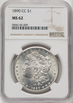 1890-CC Morgan Dollar NGC MS62