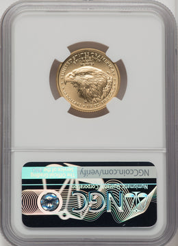 2021 $10 Quarter Ounce Gold Eagle Type Two FDI NGC MS70 (506513006)