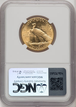 1908 $10 MOTTO Indian Eagle NGC MS61 (771721053)