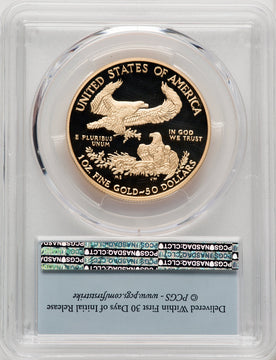 2021-W 1 oz Gold Eagle T-1 First Strike PCGS PR70