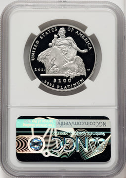 2004-W P$100 One-Ounce American Platinum Eagle Statue of Liberty Mike Castle NGC PF70