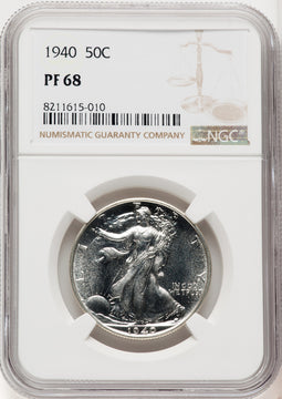 1940 50C Proof Walking Liberty Half Dollar NGC PR68 (770353007)