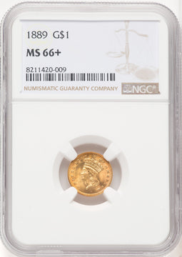 1889 G$1 Gold Dollar NGC MS66+ (519845004)