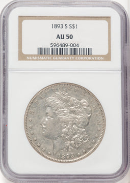 1893-S Morgan Dollar NGC AU50