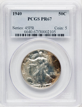 1940 50C Proof Walking Liberty Half Dollar PCGS PR67 (772188013)