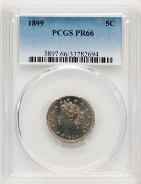 1899 5C Proof Liberty Nickel PCGS PR66