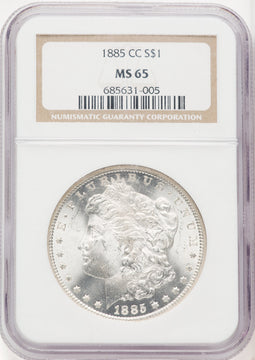 1885-CC Morgan Dollar NGC MS65 (772309011)