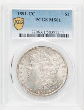 1891-CC Morgan Dollar PCGS MS61