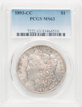 1893-CC Morgan Dollar PCGS MS63
