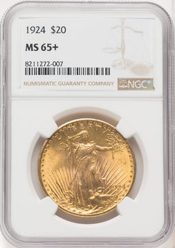 1924 $20 Saint Saint-Gaudens Double Eagle NGC MS65+ (177168194)