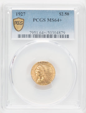 1927 $2.50 Indian Quarter Eagle PCGS MS64+