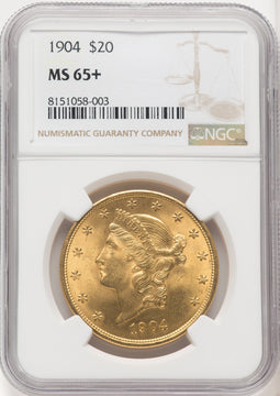 1904 $20 Liberty Liberty Double Eagle NGC MS65+ (572058067)