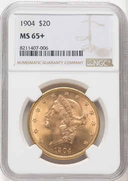 1904 $20 Liberty Liberty Double Eagle NGC MS65+ (519845009)
