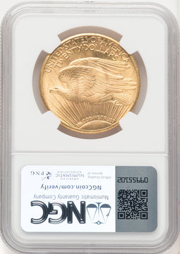 1924 $20 Saint Saint-Gaudens Double Eagle NGC MS66+ (771135004)