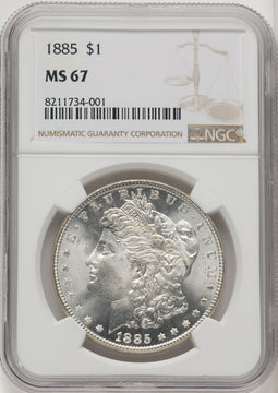 1885 Morgan Dollar NGC MS67 (771893008)
