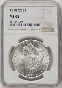 1878-CC Morgan Dollar NGC MS65 (771365016)