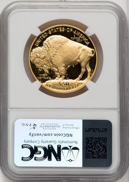 2007-W G$50 One-Ounce Gold Buffalo .9999 Fine Gold NGC PF70 (771096007)