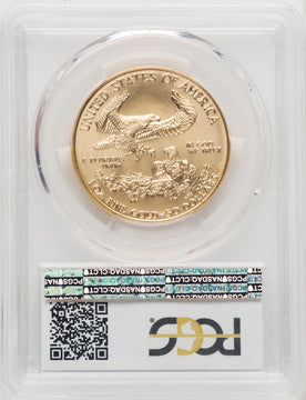 1996-W American Gold Eagle One Ounce PCGS MS70 Blue Gradient Label