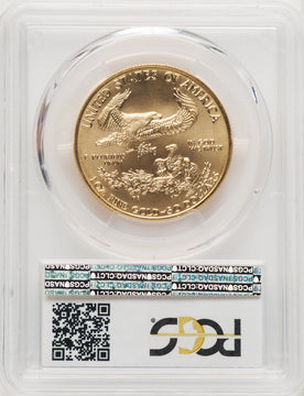 1997 $50 One-Ounce Gold Eagle Blue Gradient PCGS MS70