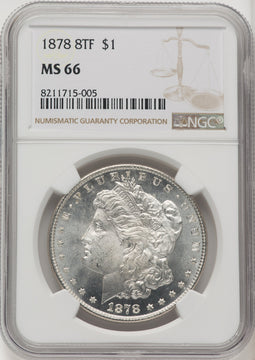 1878 8TF Morgan Dollar NGC MS66 (771271022)