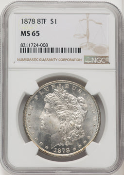 1878 8TF Morgan Dollar NGC MS65 (519876023)