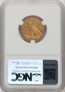 1911-D $5 Indian Half Eagle NGC MS62 (765811002)