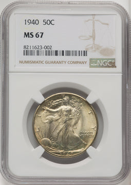 1940 50C Walking Liberty Half Dollar NGC MS67 (769841005)