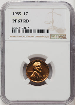 1939 1C RD Proof Lincoln Cent NGC PR67 (769223001)