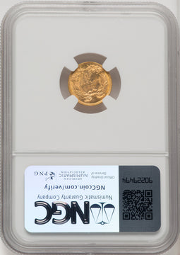 1887 G$1 Gold Dollar NGC MS67