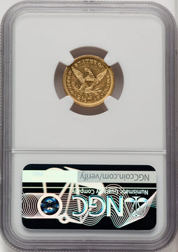 1864 $2.50 Liberty Quarter Eagle NGC MS60