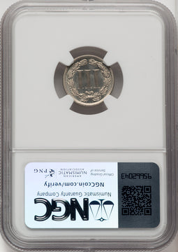 1886 3CN Proof Three Cent Nickel NGC PR67+