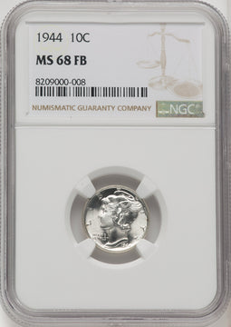 1944 10C FB Mercury Dime NGC MS68 (769646006)