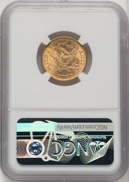 1893 $5 CAC Liberty Half Eagle NGC MS64