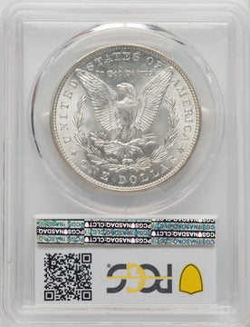 1887 Blue Gradient Morgan Dollar PCGS MS67