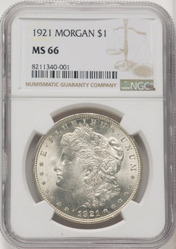 1921 Morgan Morgan Dollar NGC MS66 (772368013)