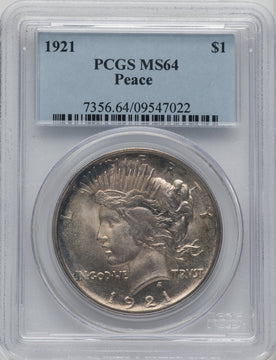 1921 Peace Dollar PCGS MS64 (772368015)