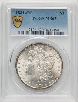 1881-CC Morgan Dollar PCGS MS62 (772198004)