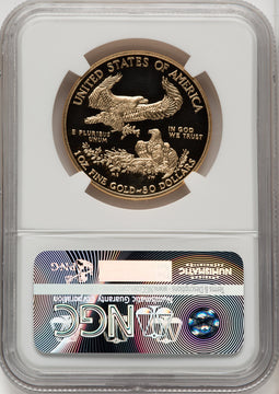 2015-W One-Ounce Gold Eagle First Strike ER Blue NGC PF70