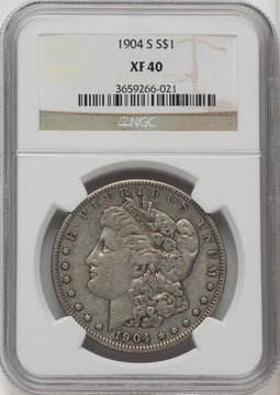 1904-S Morgan Dollar NGC XF40