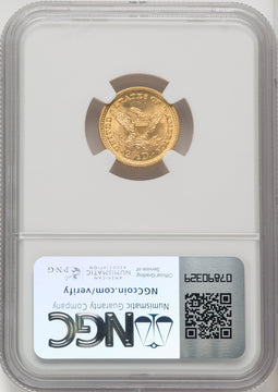 1899 $2.50 Liberty Quarter Eagle NGC MS65