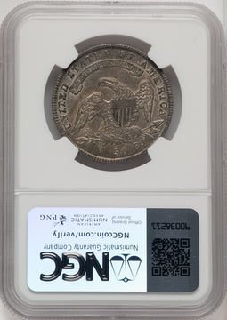 1836 50C Letter Edge Bust Half Dollar NGC AU58