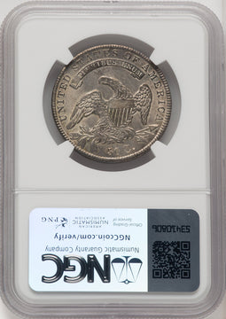 1836 50C Letter Edge Bust Half Dollar NGC MS61