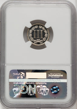 1869 3CN Proof Three Cent Nickel NGC PR67