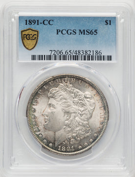1891-CC Morgan Dollar PCGS MS65 (772543008)