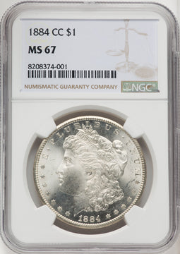 1884-CC Morgan Dollar NGC MS67 (772543006)