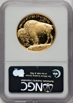 2006-W $50 One-Ounce Gold Buffalo .9999 Fine Gold NGC PF70 (520081011)