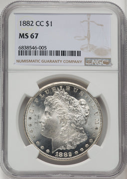 1882-CC Morgan Dollar NGC MS67 (772515010)